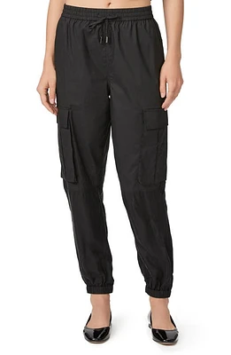 PAIGE Tucson Pull-On Cargo Joggers Black at Nordstrom,