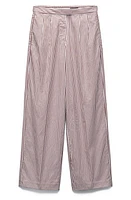 rag & bone Lacey Stripe Cotton Pants Brown at Nordstrom,