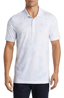 TravisMathew All Tied Up Tie Dye Polo White at Nordstrom,