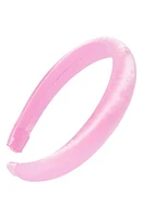 L. Erickson Padded Silk Charmeuse Headband in Milkshake at Nordstrom