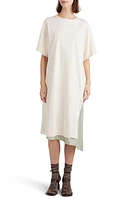 Dries Van Noten Oversize Asymmetric T-Shirt Dress Ecru at Nordstrom,