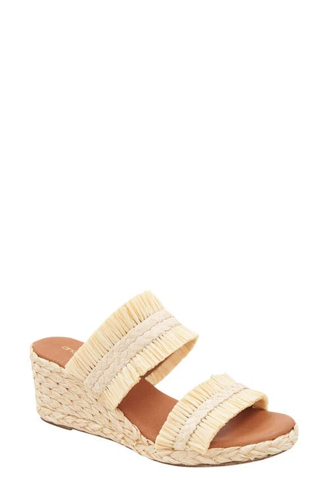 André Assous Nori Espadrille Wedge Sandal Beige at Nordstrom,