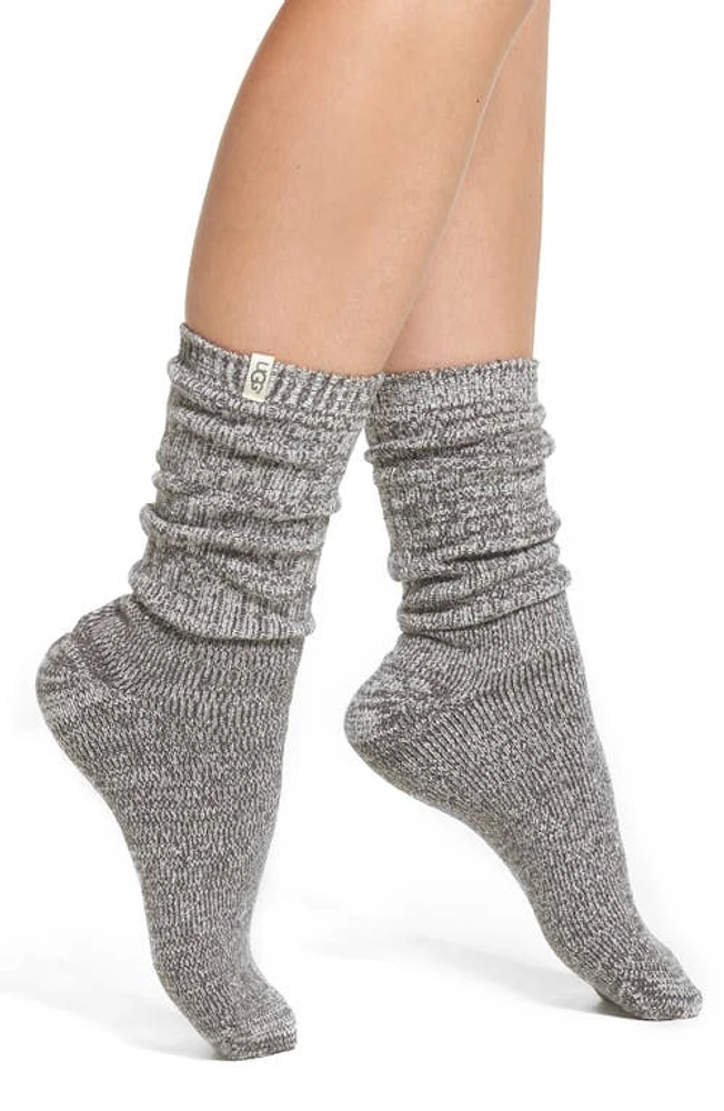 UGG(r) Ribbed Crew Socks in Nightfall at Nordstrom