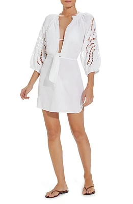 ViX Swimwear Alice Cover-Up Dress Off White at Nordstrom,