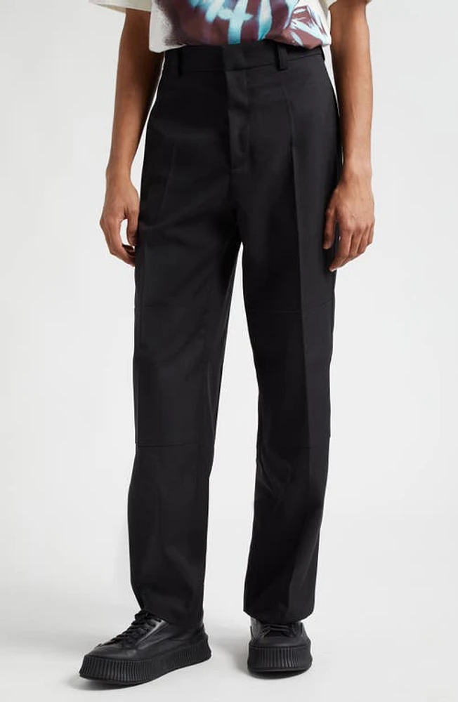 Jil Sander Wide Leg Dress Pants Black at Nordstrom, Us