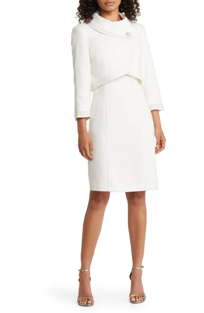 Tahari ASL Beaded Jacket & Sheath Dress at Nordstrom,