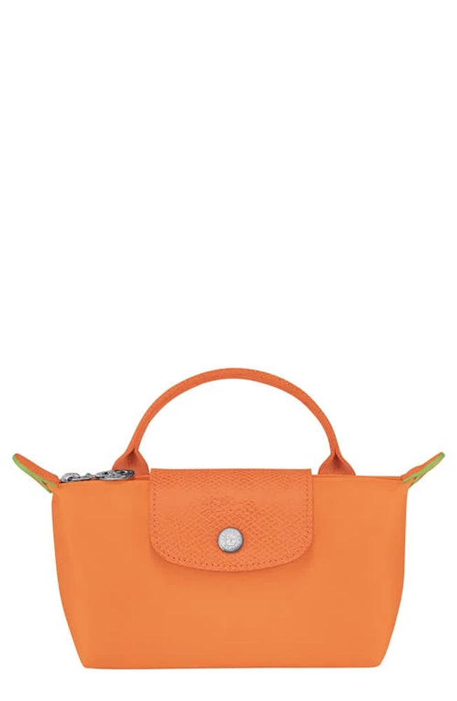 Longchamp Le Pliage Cosmetics Case in Vivid Orange at Nordstrom