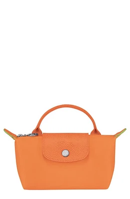 Longchamp Le Pliage Cosmetics Case in Vivid Orange at Nordstrom