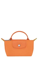 Longchamp Le Pliage Cosmetics Case in Vivid Orange at Nordstrom