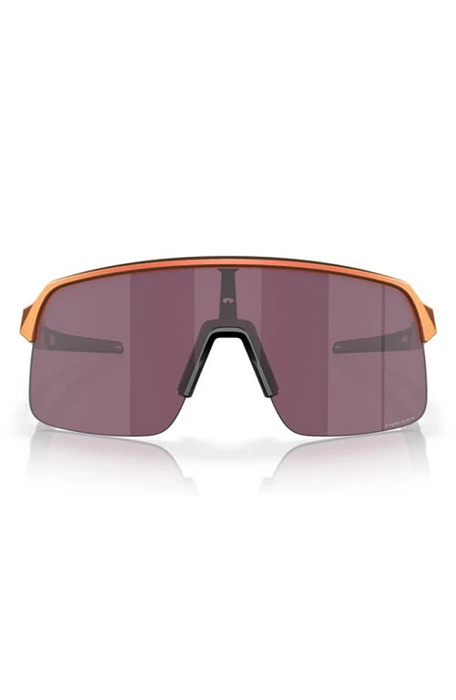 Oakley Sutro Lite 139mm Prizm Semirimless Wrap Shield Sunglasses in Matte Red at Nordstrom