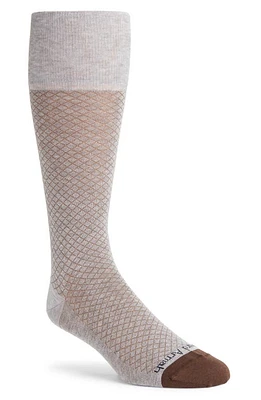 EDWARD ARMAH Check Pima Cotton Blend Dress Socks in at Nordstrom