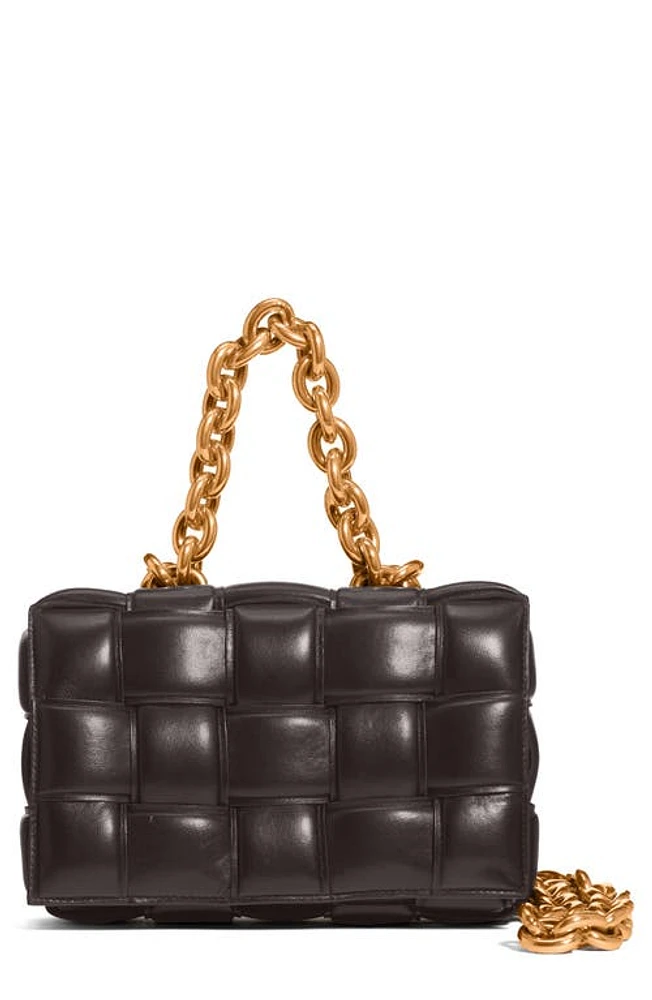 Bottega Veneta The Chain Cassette Bag in Fondente/Gold at Nordstrom