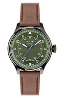 Ted Baker London Leather Strap Watch