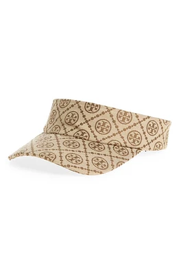 Tory Burch T Monogram Visor in Hazel/New Ivory at Nordstrom