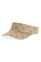 Tory Burch T Monogram Visor in Hazel/New Ivory at Nordstrom