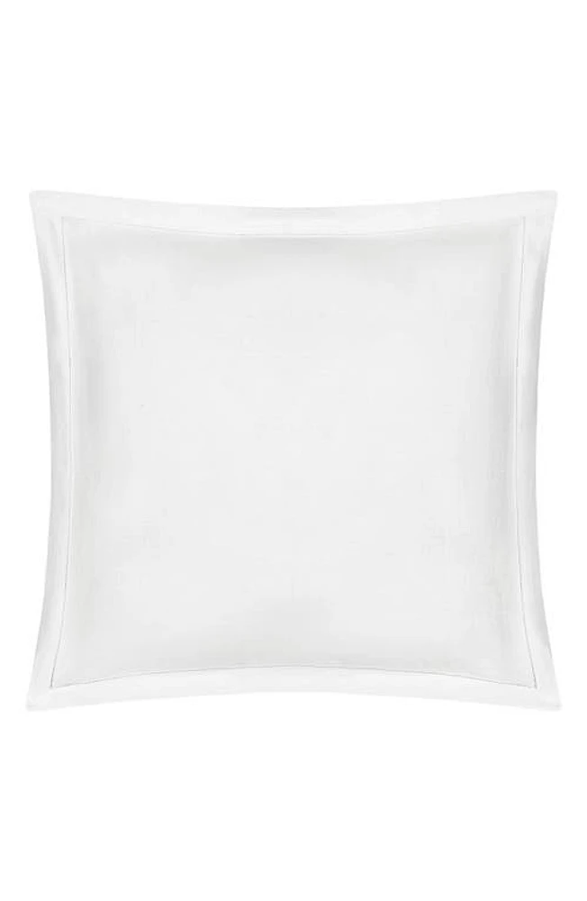 Matouk Roman Hemstitch Linen Euro Sham in White at Nordstrom