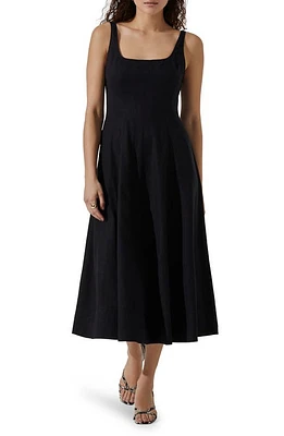 ASTR the Label Square Neck Midi Dress at Nordstrom,