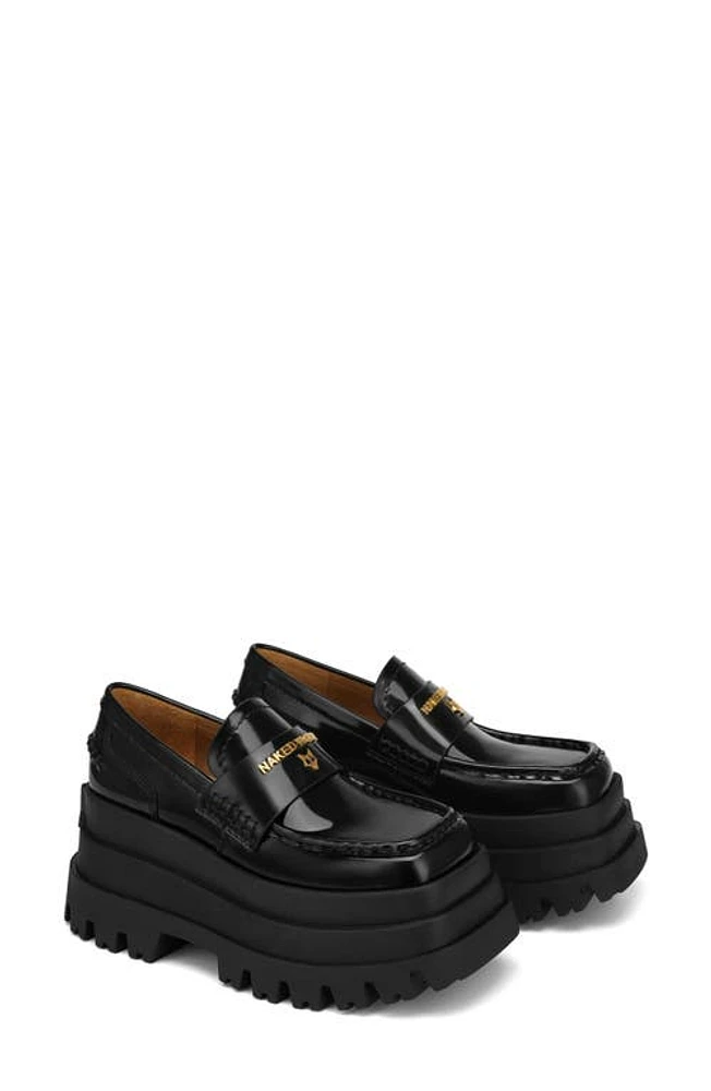 NAKED WOLFE Delusion Platform Loafer Black at Nordstrom,