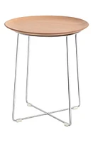 Kartell Al Wood Side Table in Light Wood /Chrome at Nordstrom