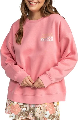 Roxy Morning Hike Graphic Sweatshirt Mauve Glow at Nordstrom,