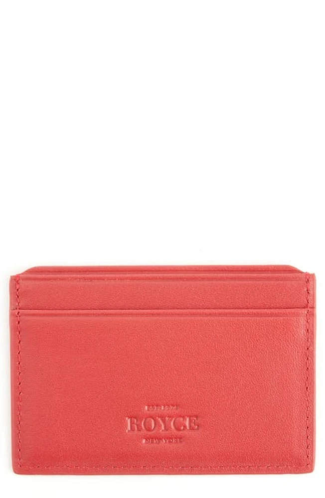 ROYCE New York RFID Leather Card Case in at Nordstrom