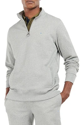 Barbour Rothley Half Zip Pullover Grey Marl at Nordstrom,