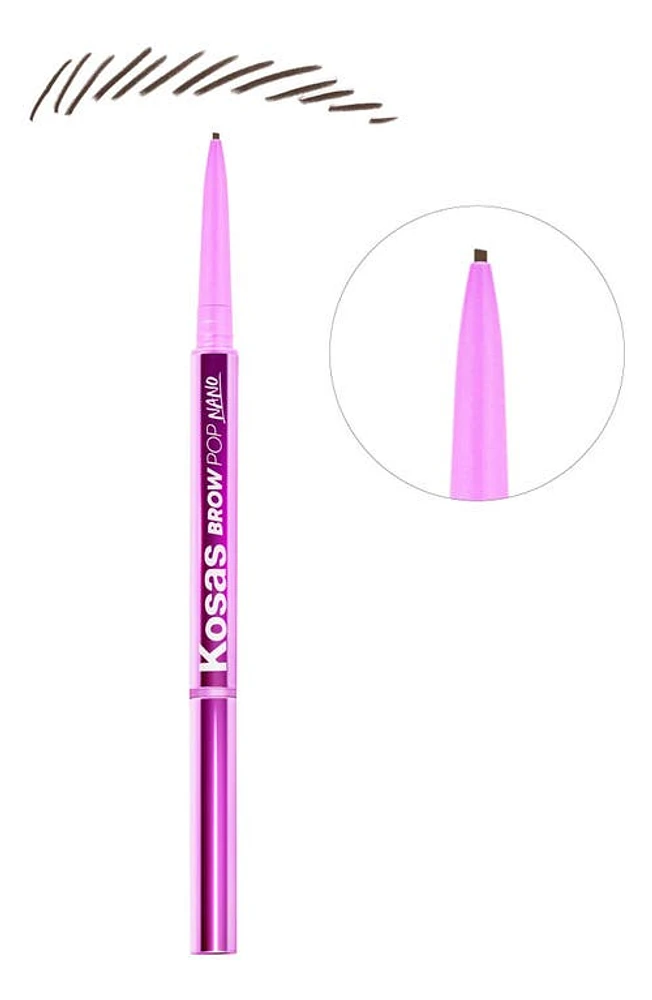 Kosas Brow Pop Nano Ultra-Fine Detailing + Feathering Pencil in Dark Brown at Nordstrom