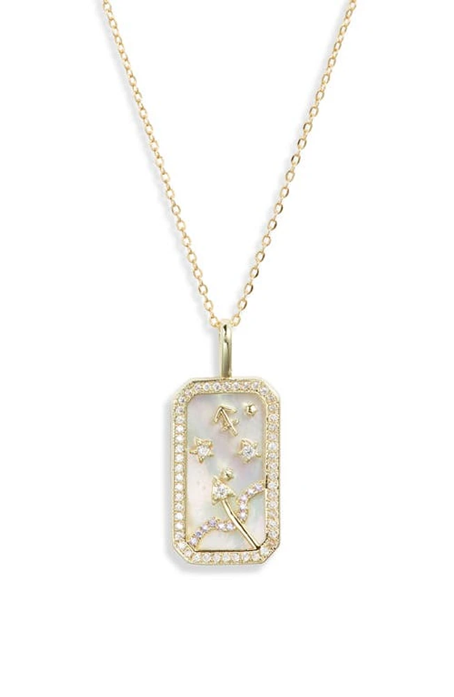 Melinda Maria Zodiac Pendant Necklace in Gold-Sagittarius at Nordstrom