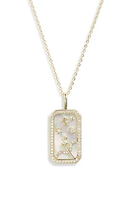 Melinda Maria Zodiac Pendant Necklace in Gold-Sagittarius at Nordstrom