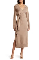 Simkhai Skyla Long Sleeve Cotton & Cashmere Sweater Dress at Nordstrom,