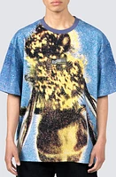 PLEASURES Honeybee Print T-Shirt Blue at Nordstrom,