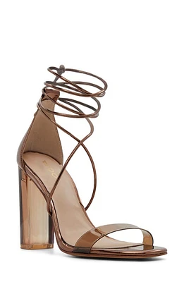 ALDO Onardonia Ankle Tie Sandal Bronze at Nordstrom,