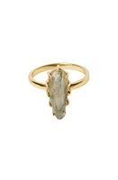 Argento Vivo Sterling Silver Labradorite Ring in Gold at Nordstrom