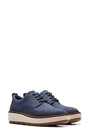 Clarks(r) Orianna Move Wedge Derby Navy Nubuck at Nordstrom,