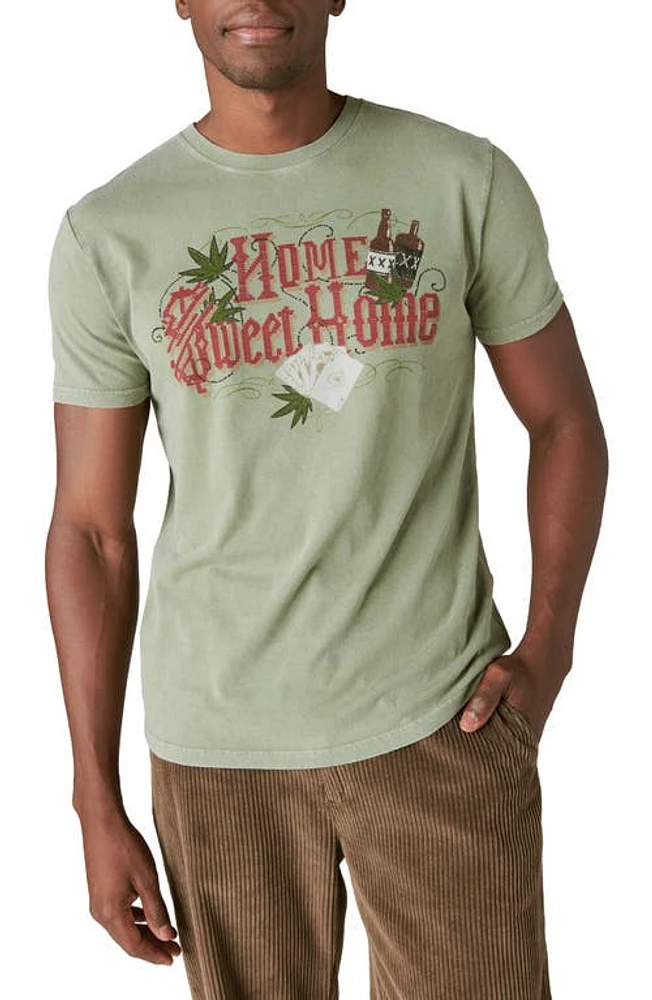 Lucky Brand Home Sweet Graphic T-Shirt Oil Green at Nordstrom,