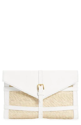 Altuzarra Watermill Palm Envelope Clutch in Natural/White at Nordstrom