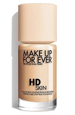 Make Up For Ever HD Skin Waterproof Natural Matte Foundation in 1Y08 at Nordstrom, Size 1.01 Oz