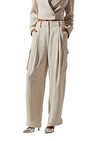 ASTR the Label Denison Pleated Cargo Pants Bone at Nordstrom,