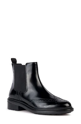 Geox Walk Pleasure Wingtip Chelsea Boot Black at Nordstrom,