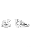 FERRAGAMO Crystal Embellished Gancio Cuff Links at Nordstrom