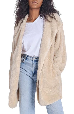 UnHide Shleepy Hooded Fleece Wrap in Beige Bear at Nordstrom