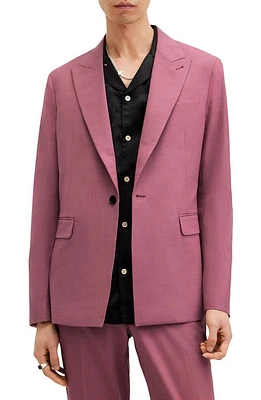 AllSaints Aura Peaked Lapel Stretch Sport Coat in Pink at Nordstrom, Size 38