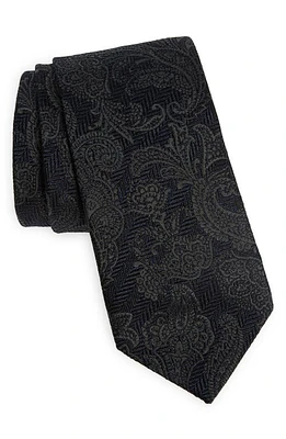 Brunello Cucinelli Paisley Jacquard Silk & Virgin Wool Tie in Cf429-Blue Grey at Nordstrom