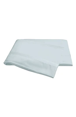 Matouk Nocturne 600 Thread Count Flat Sheet in Pool at Nordstrom