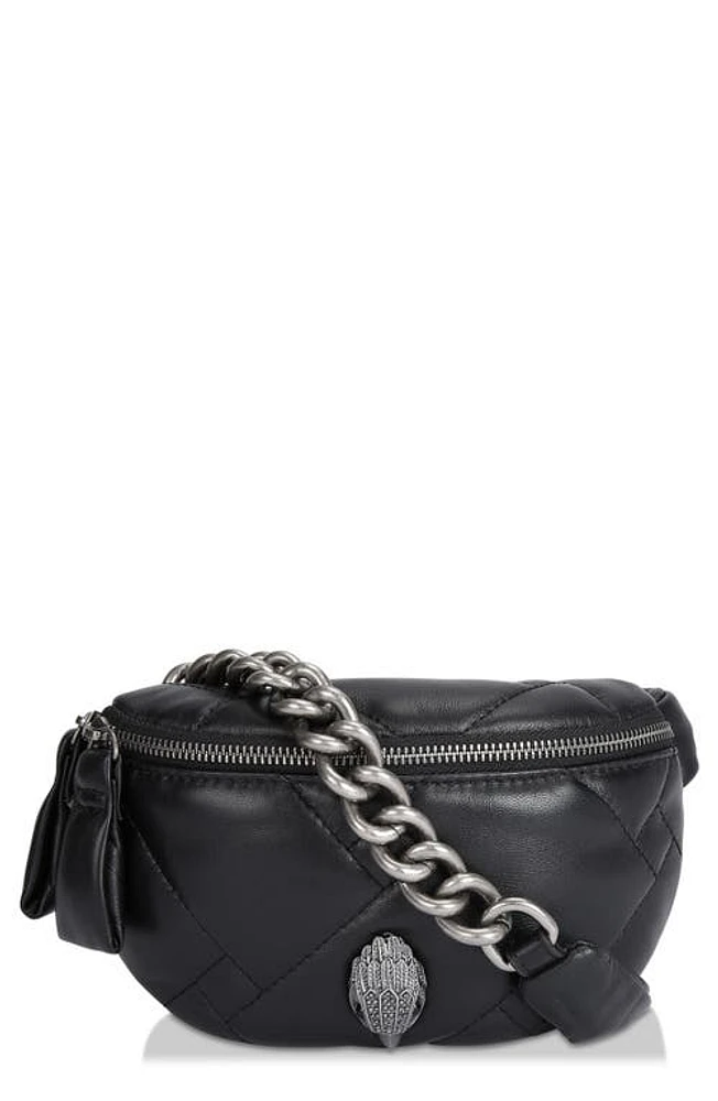 Kurt Geiger London Kensington Leather Belt Bag in Black at Nordstrom