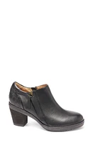 Hälsa Footwear Rylee Floral Embossed Leather Bootie Black at Nordstrom,