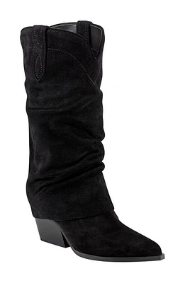 Marc Fisher LTD Calysta Slouch Pointed Toe Boot in Black 002 at Nordstrom, Size 5.5