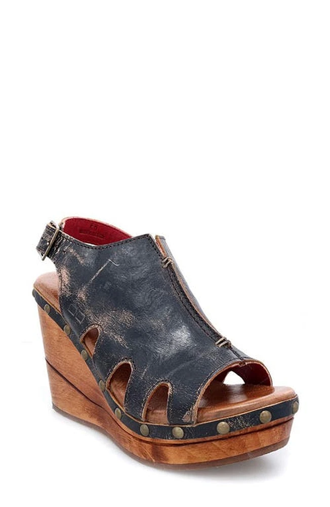 Bed Stu Naiya Wedge Clog Black Lux at Nordstrom,