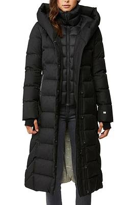 Soia & Kyo Talyse Water Repellent Down Puffer Coat with Bib in Black at Nordstrom, Size Medium