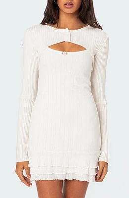 EDIKTED Octavia Shrug Sweater White at Nordstrom,